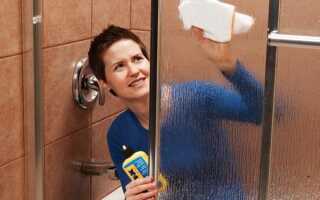 Как и чем отмыть душевую кабину