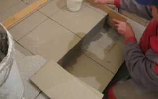 Отделка лестницы плиткой