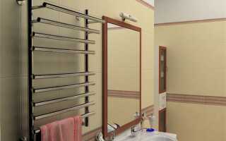 Как выполняется крепление полотенцесушителя к стене в ванной?