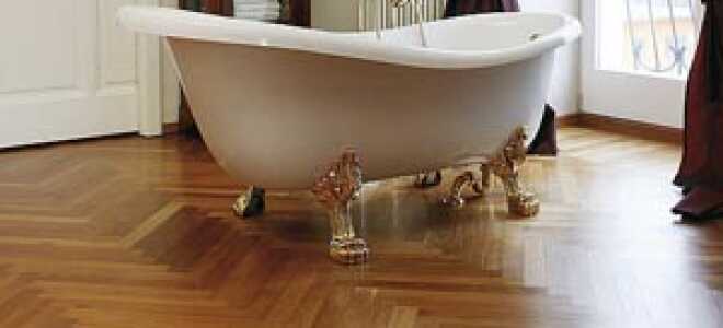 Паркет для ванной