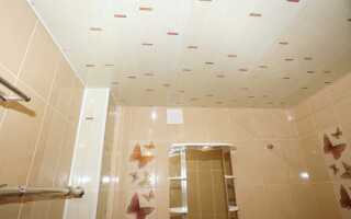 Как сделать потолок из панелей пвх в ванной — монтажа и отделка