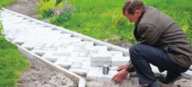 Правила укладки тротуарной плитки