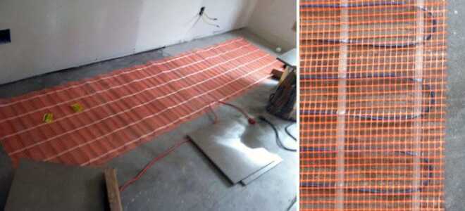 Монтаж теплого электрического пола в плиточный клей