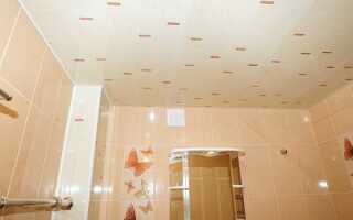 Пластиковый потолок в ванной – крепление и монтаж