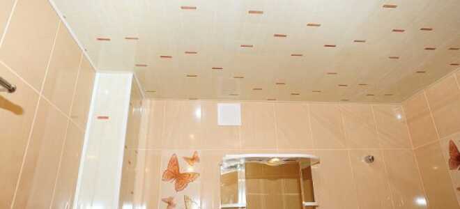 Пластиковый потолок в ванной – крепление и монтаж