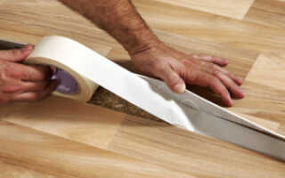 Как склеить линолеум между собой