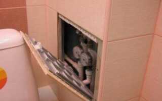 Установка ревизионного люка-невидимки и пример самодельной скрытой дверцы