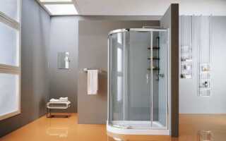 Основные стандартные размеры душевых кабин