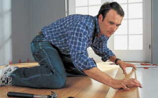 Укладка ламината с фаской