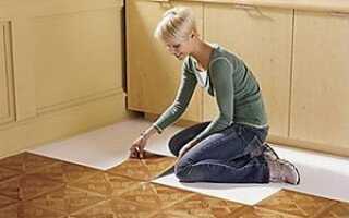 Укладка ПВХ плитки