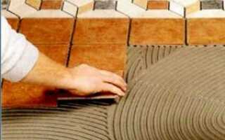 Укладка напольной керамической плитки