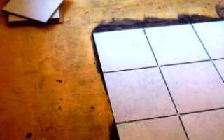 Укладка плитки на фанеру