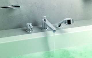 Как выбрать и правильно установить смеситель врезной на борт ванны?