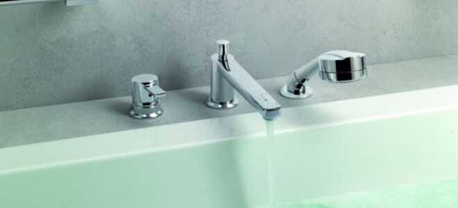 Как выбрать и правильно установить смеситель врезной на борт ванны?