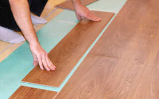 Укладка ламината на бетонный пол