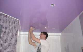 Монтаж потолка в ванной комнате своими руками