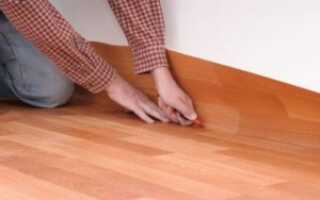 Как выровнять линолеум на полу