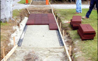 Укладка бетонной плитки своими руками