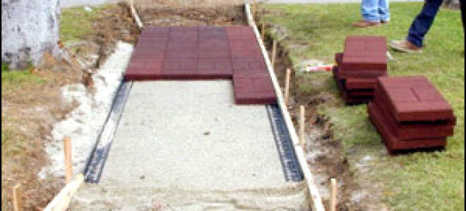 Укладка бетонной плитки своими руками