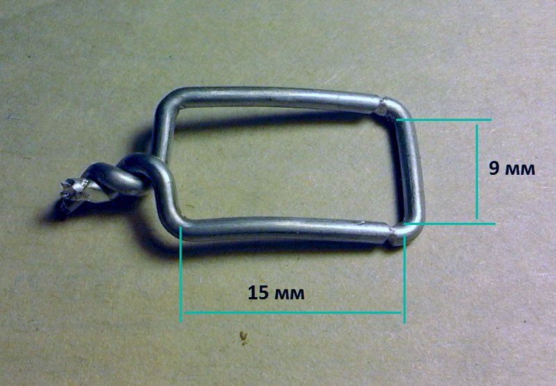 самодельный зажим из алюминиевой проволоки