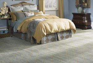 Ковролин в спальной комнате