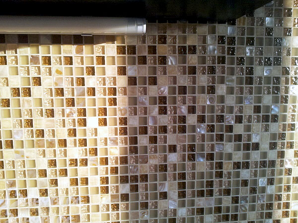 затирка фартука из мозаики