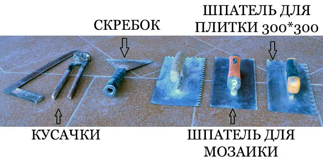 основные инструменты плиточника
