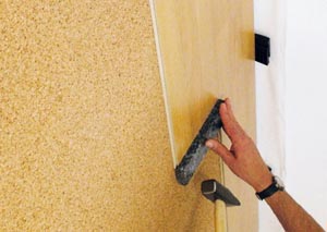 Отделка стен ламинатом
