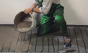 Заливка бетонного пола под линолеум