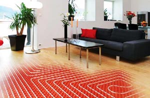 Инфракрасный теплый пол под ламинат Уложенный инфракрасный теплый пол