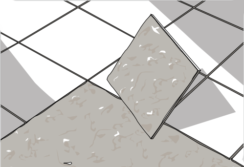 укладка керамогранита на клей