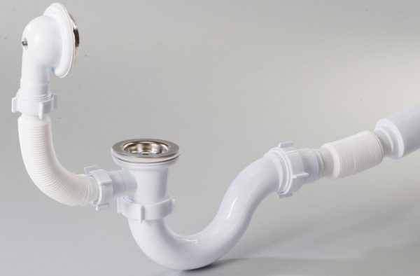 Сифон со сливом-переливом