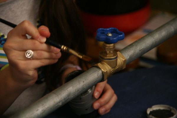 Покраска труб