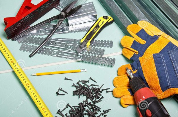 Инструменты для монтажа потолка